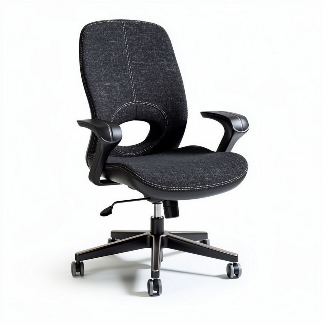 Bürostuhl mit verstellbarer Höhe in schwarz grau 50 x 50 x 90cm